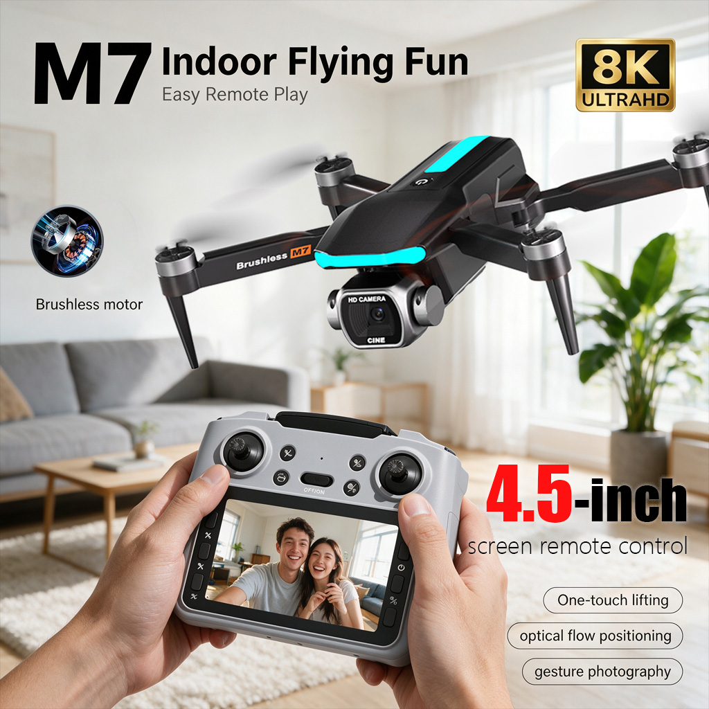 Drone Video Production - New M7 RC Drone Professional 8K